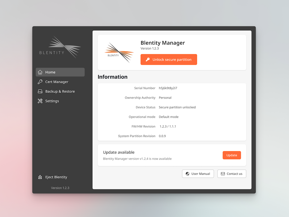 Blentity Manager Design System