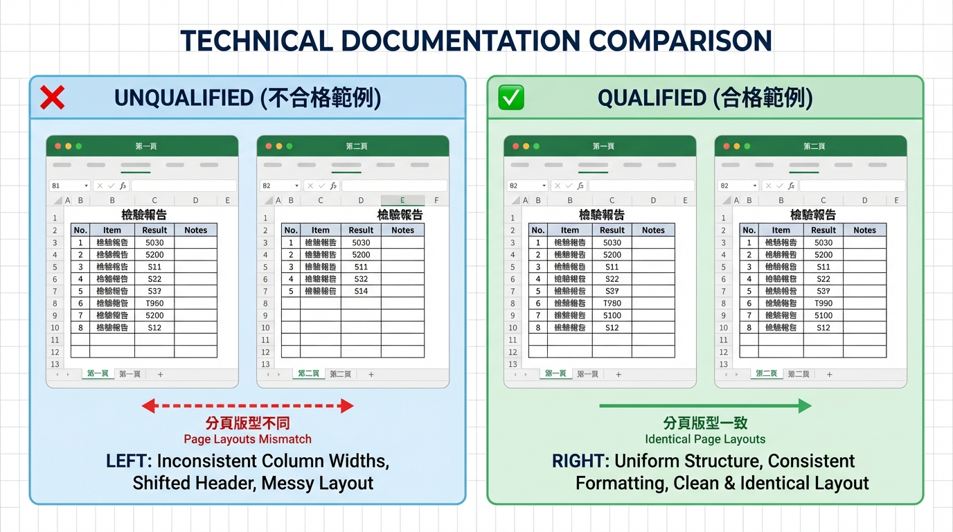 分頁版型：版型不同 vs. 版型一致